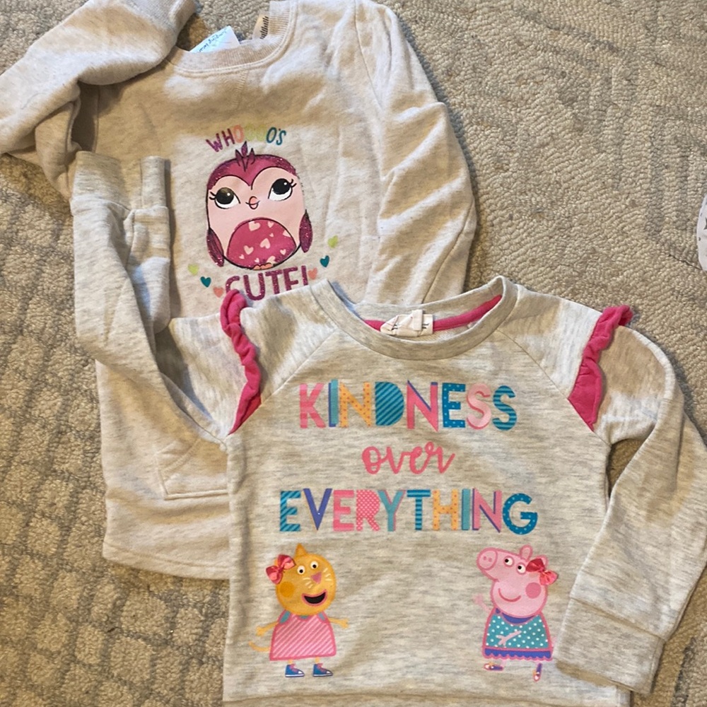 Bundle of two girls sweatshirts